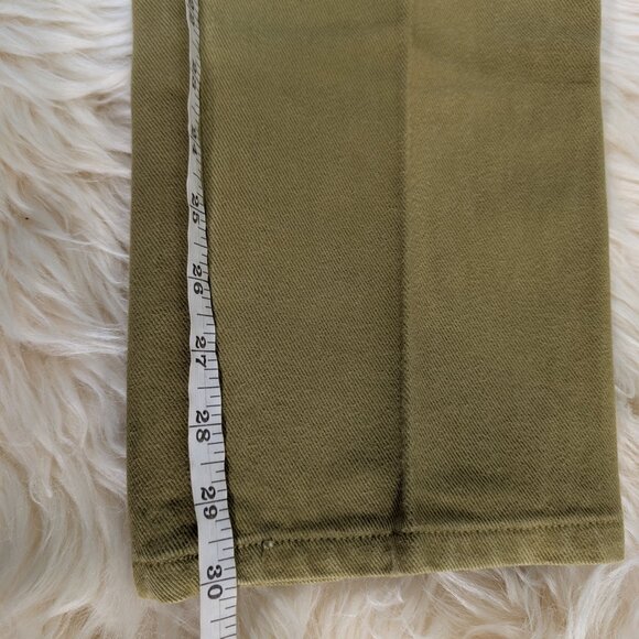 Union Bay Women's Olive Green Tapered High Waist Mom Jeans Size 7/8 - Picture 2 of 9